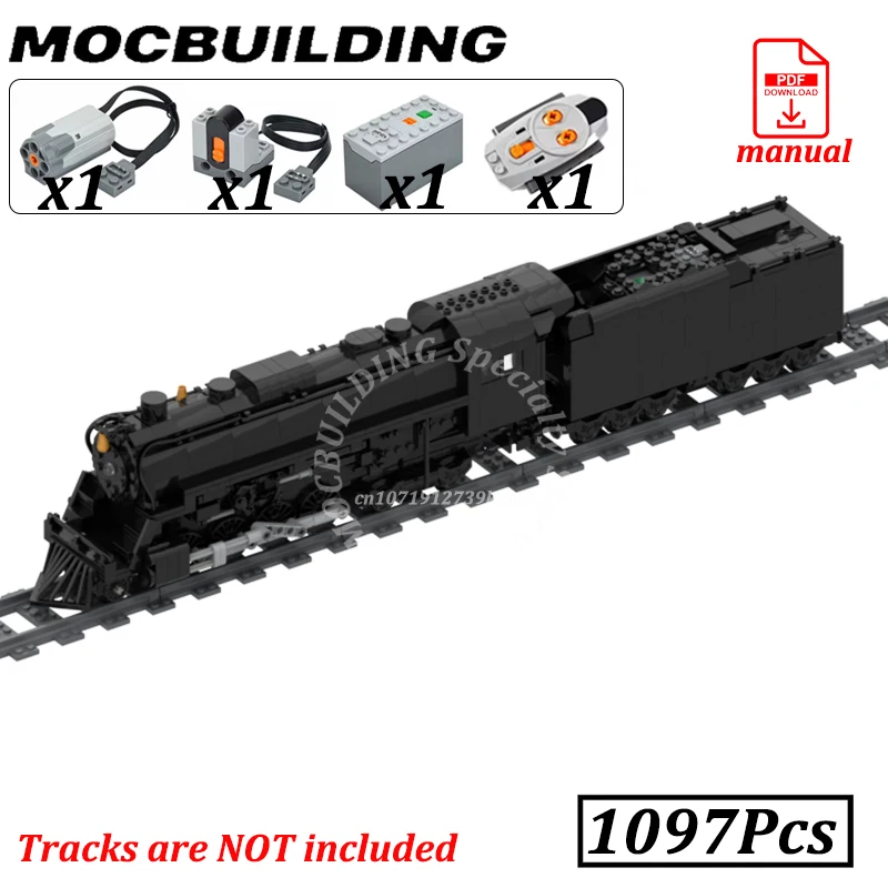 

Remote Control Locomotive with Tender RC Train Bricks MOC Building Blocks Polar Expressed Passenger Car Caboose Car Toys Gift