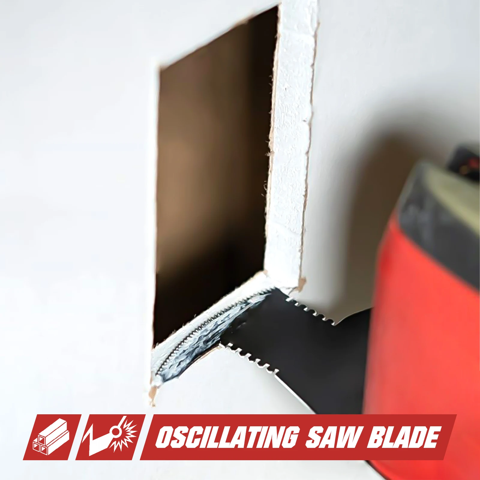 Vearter 2Pack HCS Oscillating Multi-tool Swing Saw Blade Specifical For Drywall PVC Plastic Plasterboard Wood Panel Cutting
