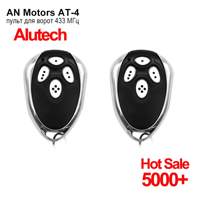 

2PCS Alutech AT-4 Remote Control 4 Channel 433.92 MHz Rolling Code For Garage Gate Barrier Sliding Gate Swing Gate