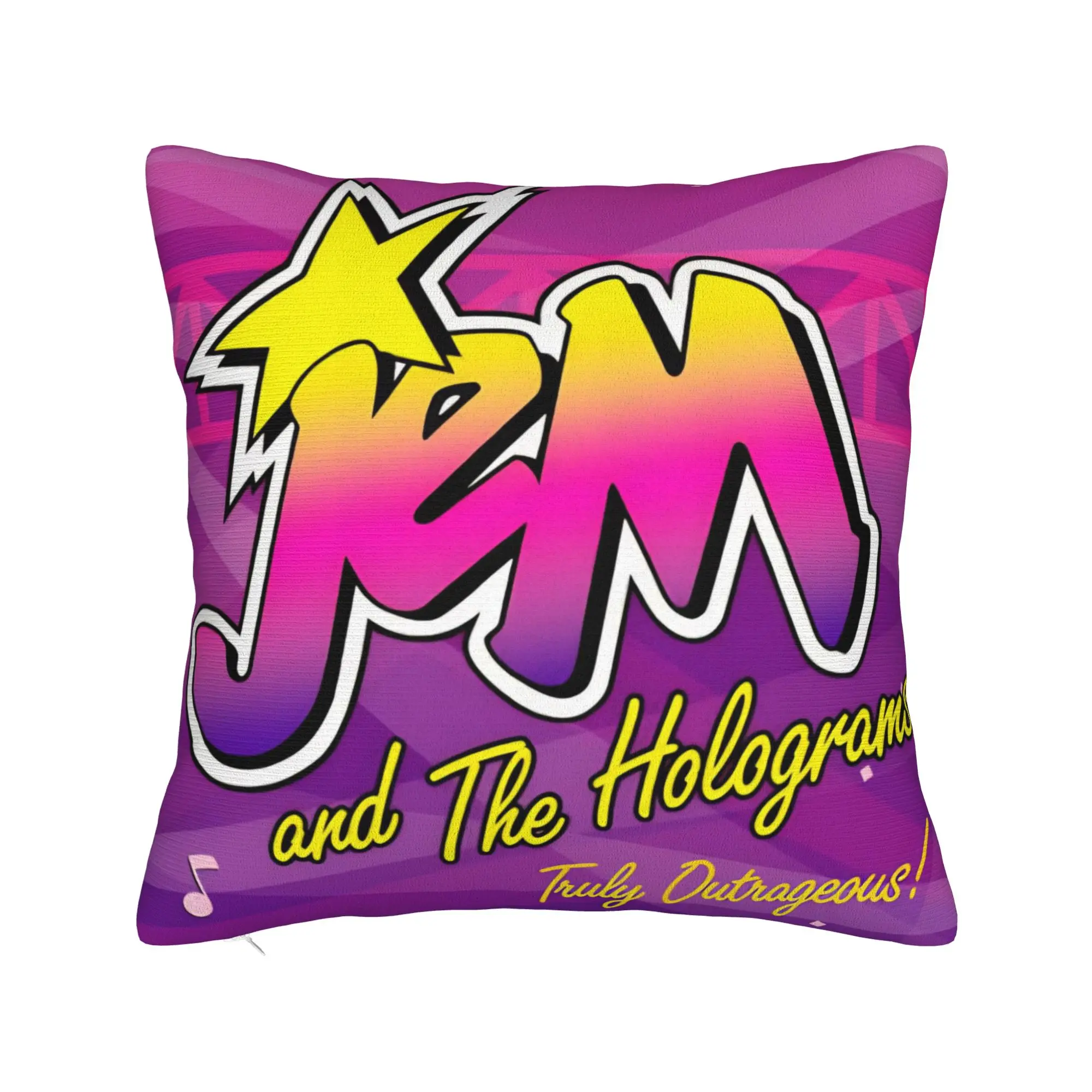 Decorative Pillowcases Jem And The Holograms Accessories Chair  Throw Pillow Case Cover Square Multi Size