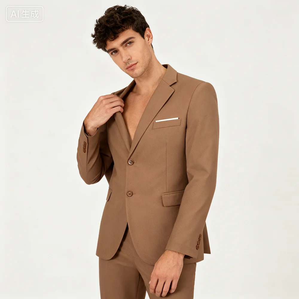 

Асимметричный мужской терно с пряжкой, комплекты блейзеров для жениха, для курения, настраиваемый костюм для свадебного танца, выпускного вечера, официальный костюм на заказ