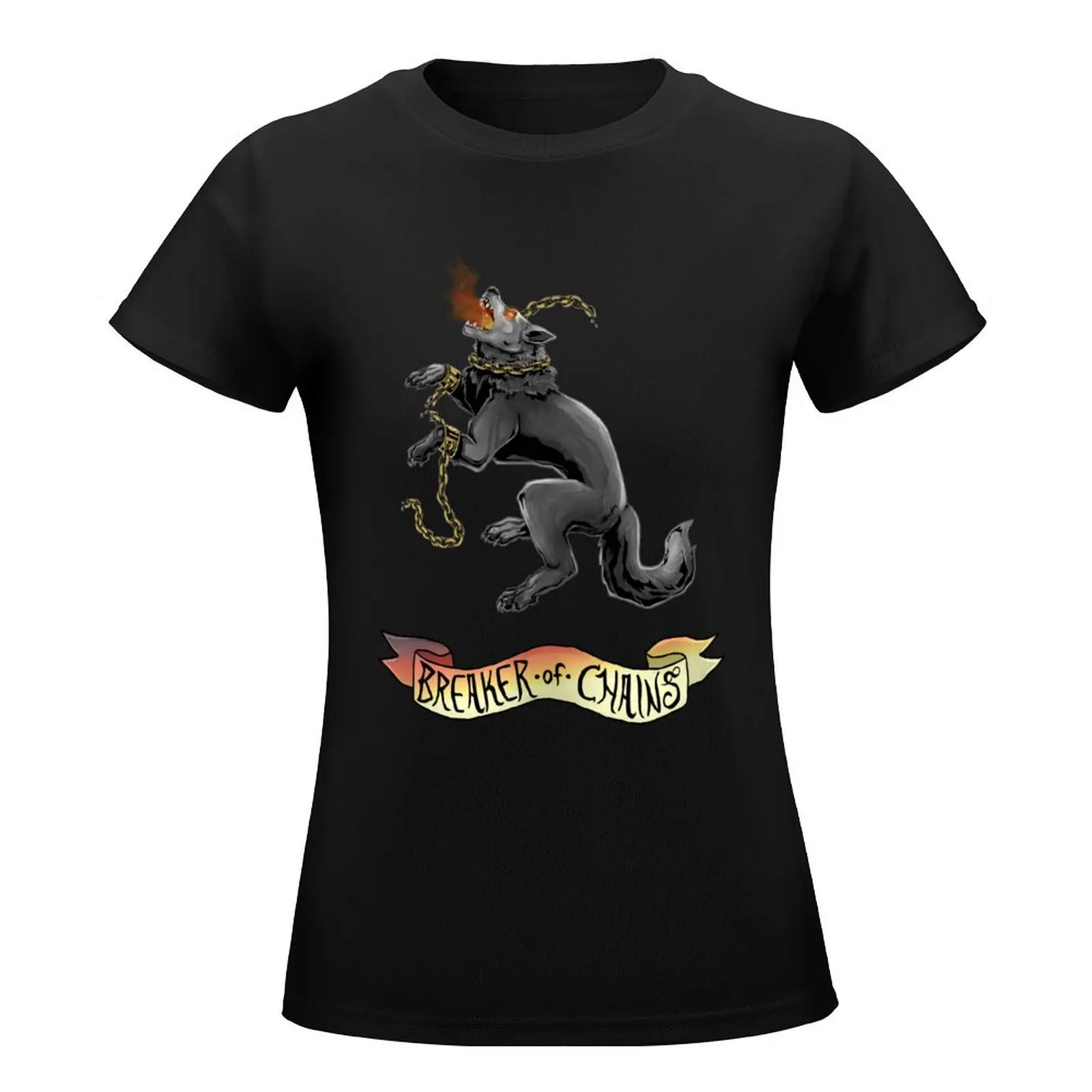 Fenrir: Breaker of Chains T-Shirt Aesthetic clothing funnys lady clothes new edition cat shirts for Women