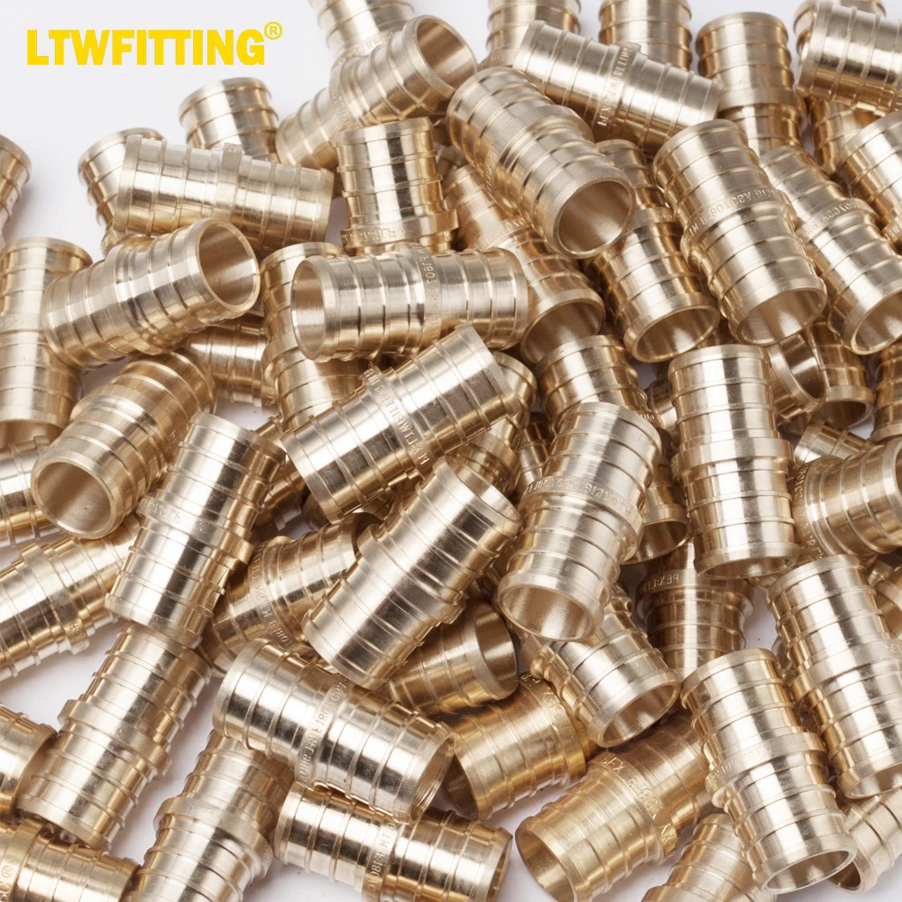 

LTWFITTING Lead Free Brass PEX Crimp Fitting 3/4-Inch PEX Coupling (Pack of 300)