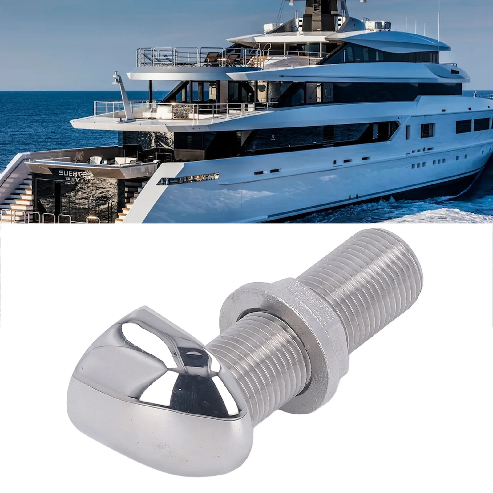 Stainless steel ship vent: Suitable for boats and ships, reduces exhaust resistance, and is convenient for installation and clea