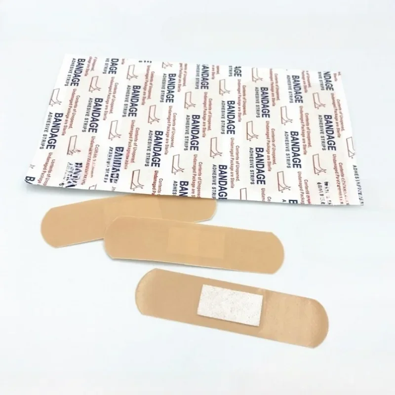 50pcs/set Band Aid Skin Color Transparent Wound Dressing Patch First Aid Strips Sticking Plaster Adhesive Bandages Woundplast