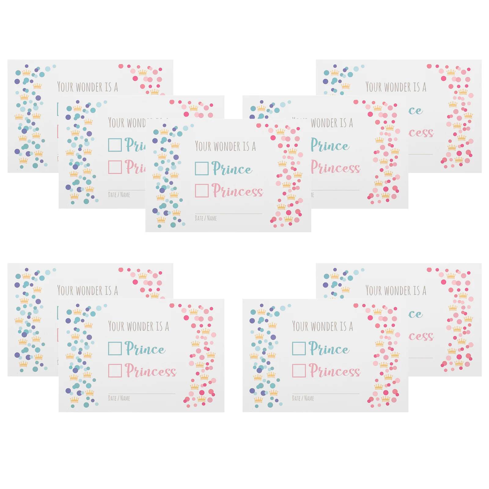 

10 Pcs Baby Gifts Full Moon Postcard Congratulations Greeting Cards Club Cartoon Shower Blessing