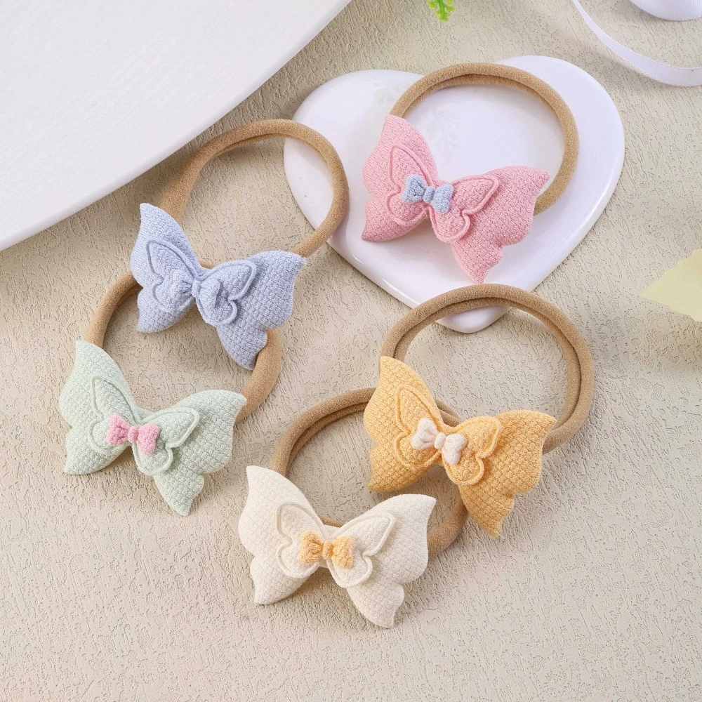 

Baby Nylon Butterfly Headband Bows Elastic Hair Bands Girls Princess Headwraps Newborn Photography Props Kids Hair Accessories
