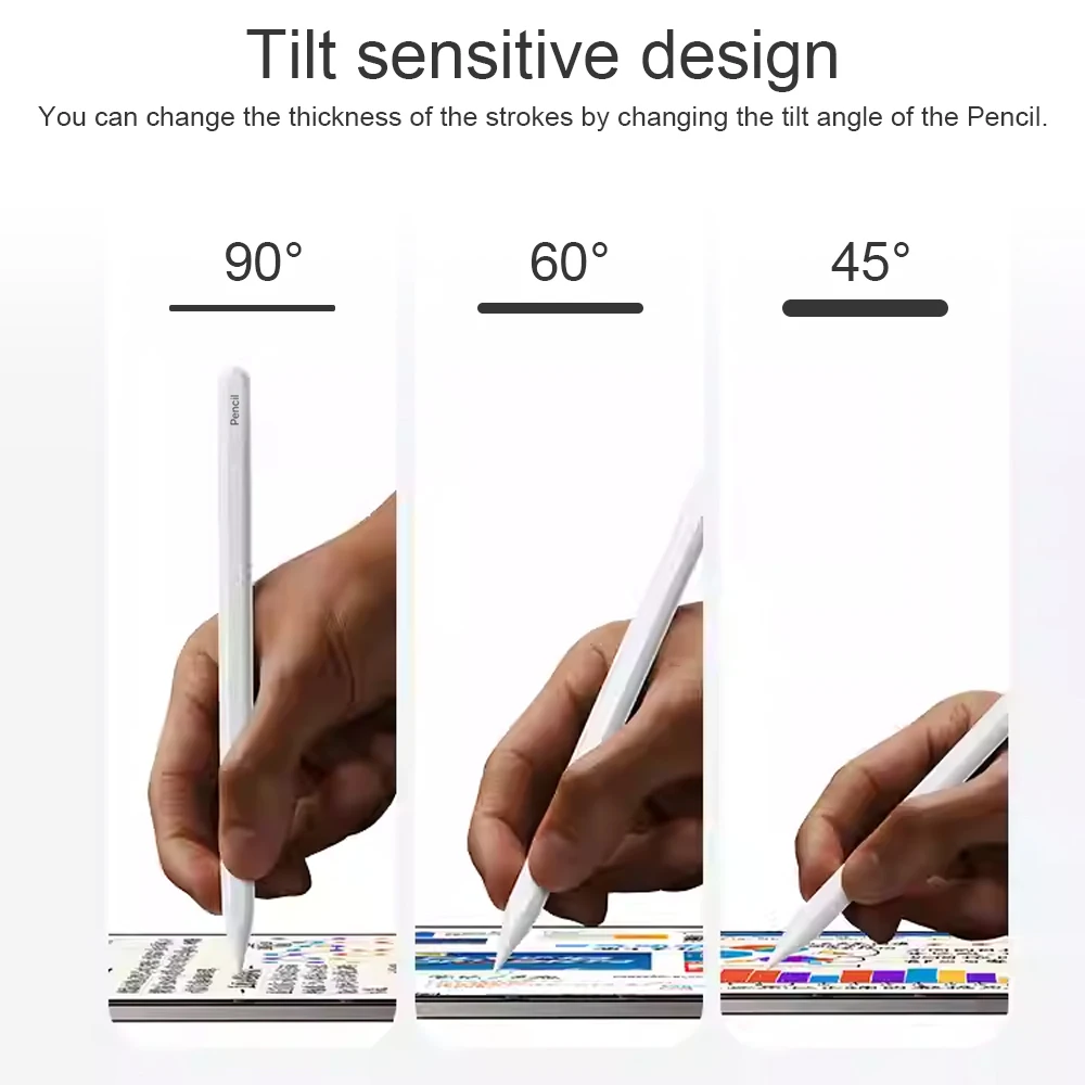 Per Apple Pencil Ricarica wireless Palm Rejection Stylus Pen per iPad Air 4 5 Pro 11 12.9 Mini 6 Accessori per iPad Pencil