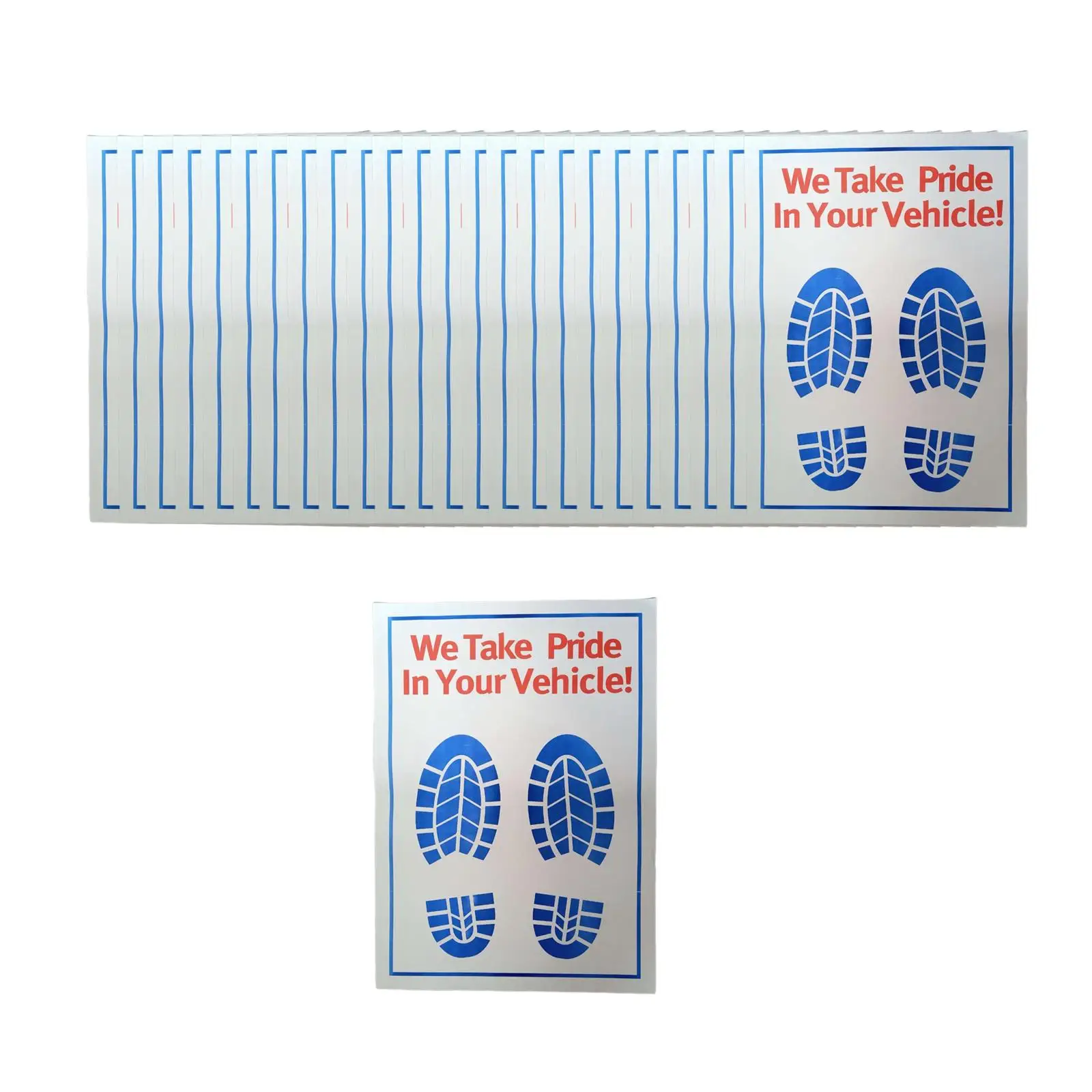 Disposable Car Foot Mats 25/50/100Pcs Vehicle Foot Pads for Automobile Service Household Car Detailing Office Restaurant