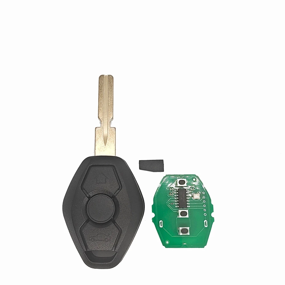 JXKEY ID44Chip per BMW Chiave telecomando per auto Sistema EWS Keyless 315/433 MHz Compatibile con E38 E39 E46 X3 X5 Z3 Z4 con batteria chiave per auto