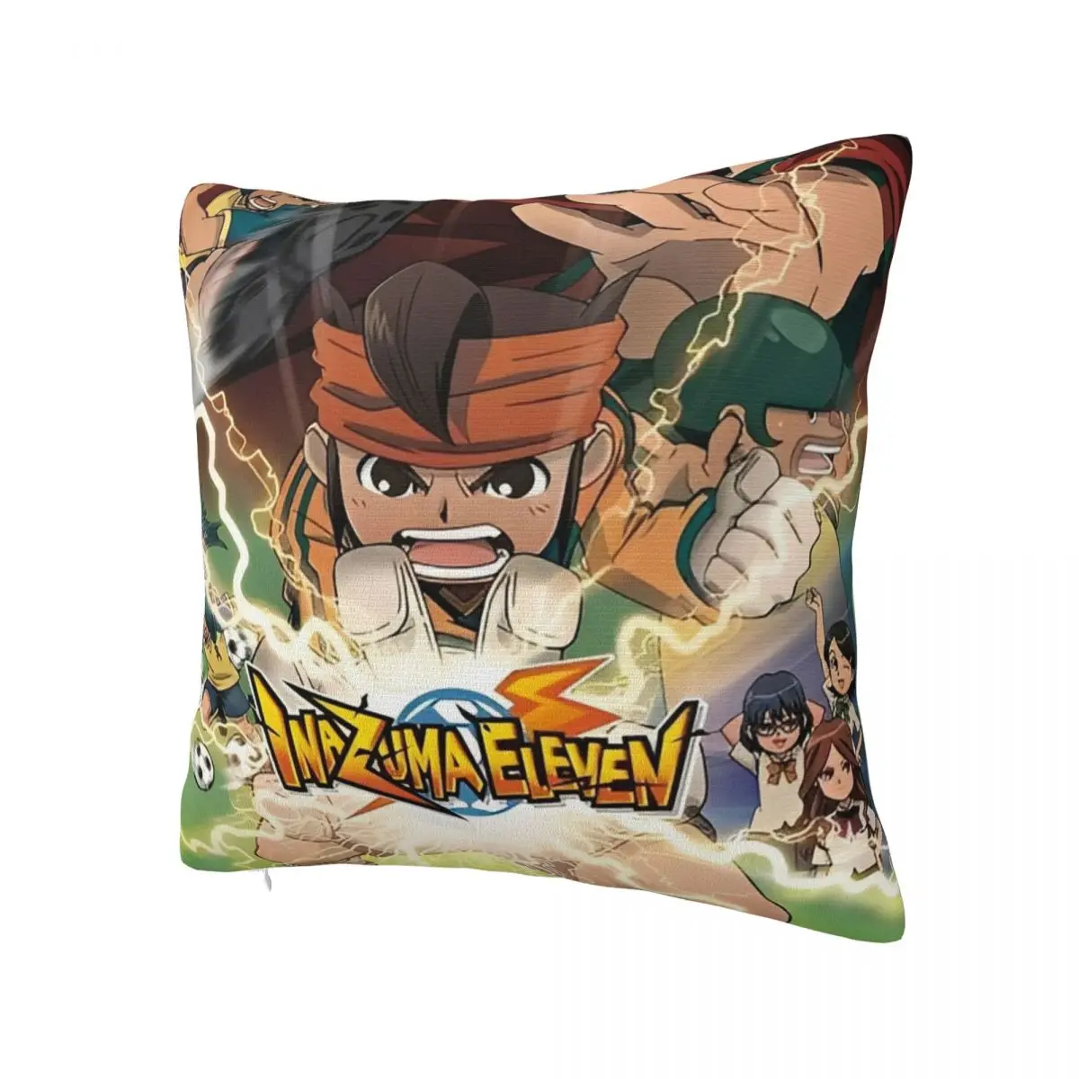 Inazuma Eleven Anime Pillowcase Printed Polyester Cushion Cover Decor Throw Pillow Case Cover Seat Square 45*45cm
