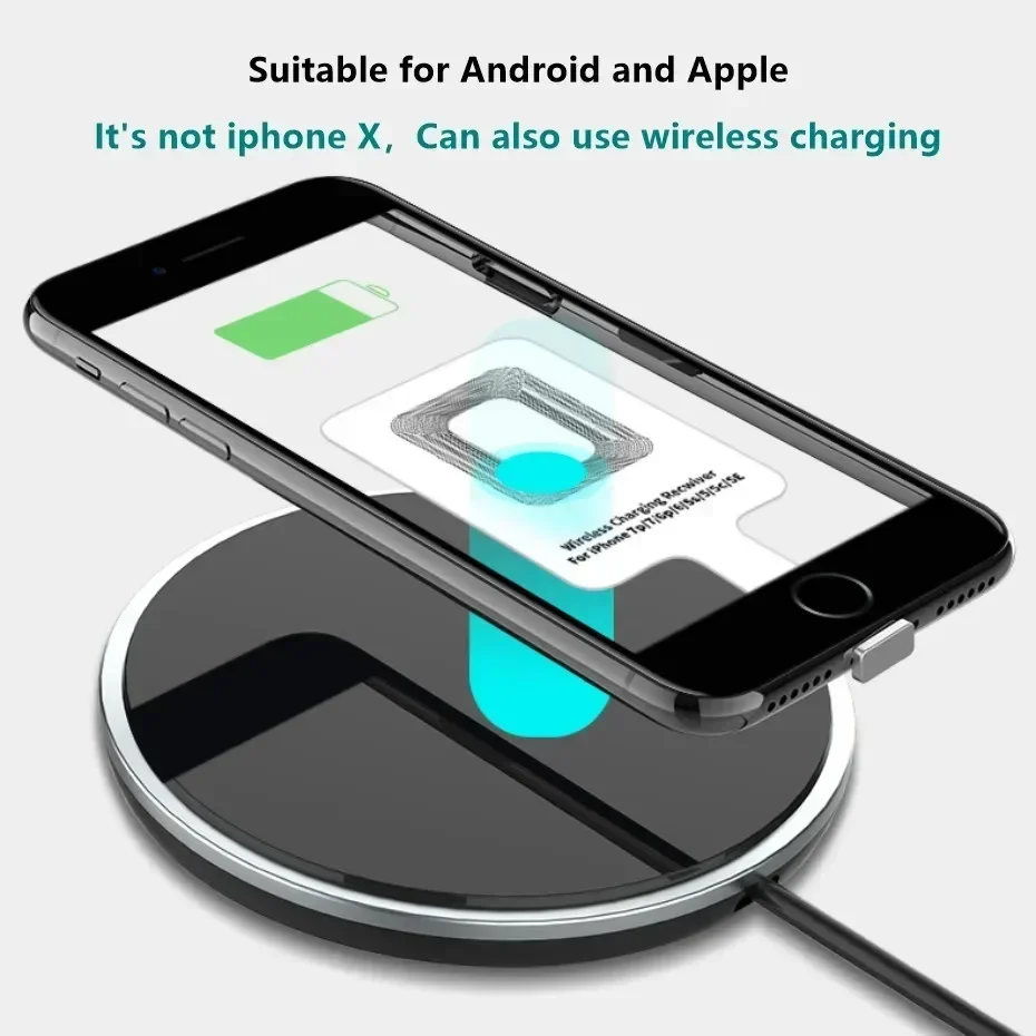 Type-c Wireless Charging Receiver Type C Fast Wireless Charger Adapter for Samsung Huawei Xiaomi