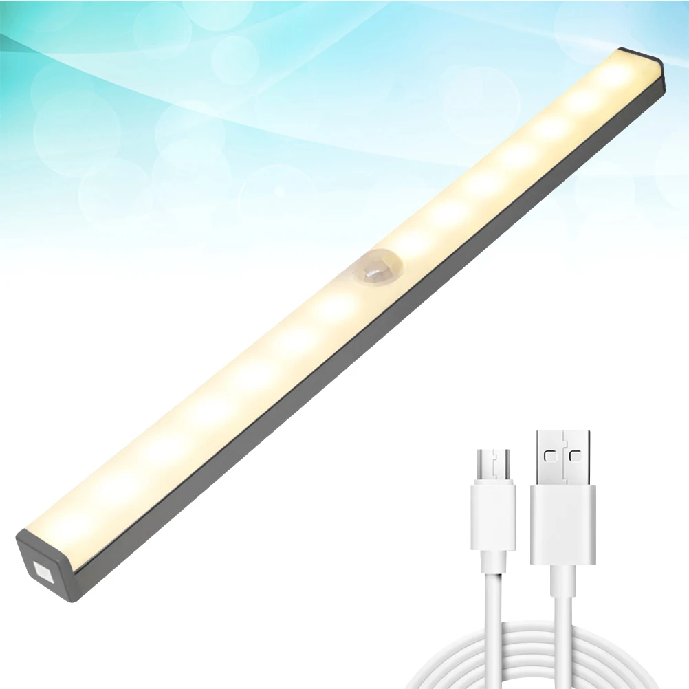 

Индукционная лампа для человеческого тела, зарядка через USB, светодиодный светильник для шкафа, прихожей, ванной комнаты, автоматическое выключение, энергосбережение, мягкая