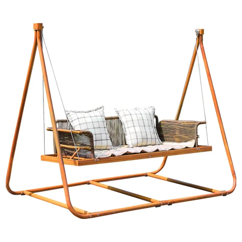 Outdoor swing rocking chair, courtyard  rattan cradle, household cradle, small courtyard garden balcony hammock