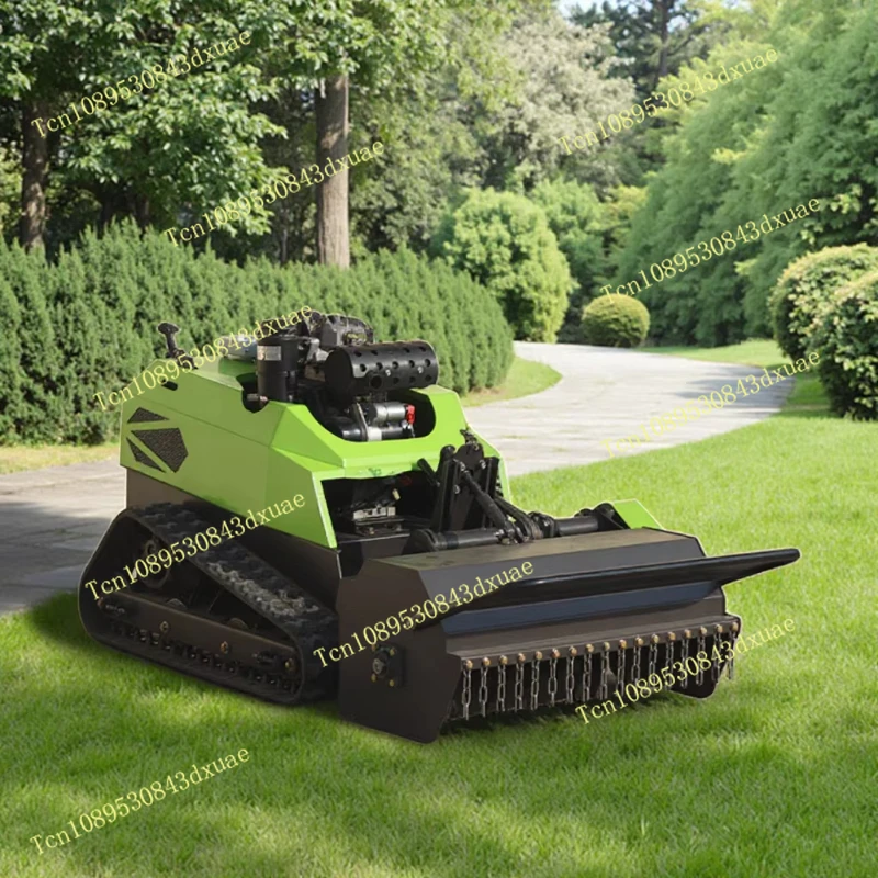 Four-stroke Function Crawler Robot with Remote Control Snow Plow Agriculture and Forestry Equipment Garden Lawn Mower