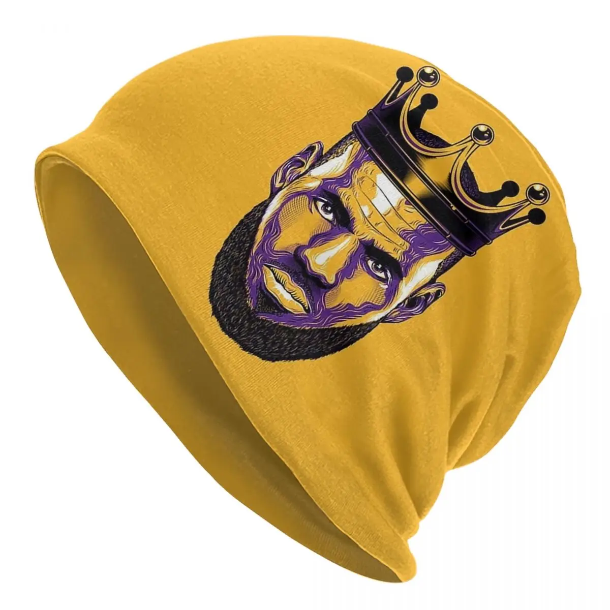 

King Lebron James Unisex Adult Beanies Caps Knitted Bonnet Hat Warm Fashion Autumn Winter Outdoor Skullies Hats