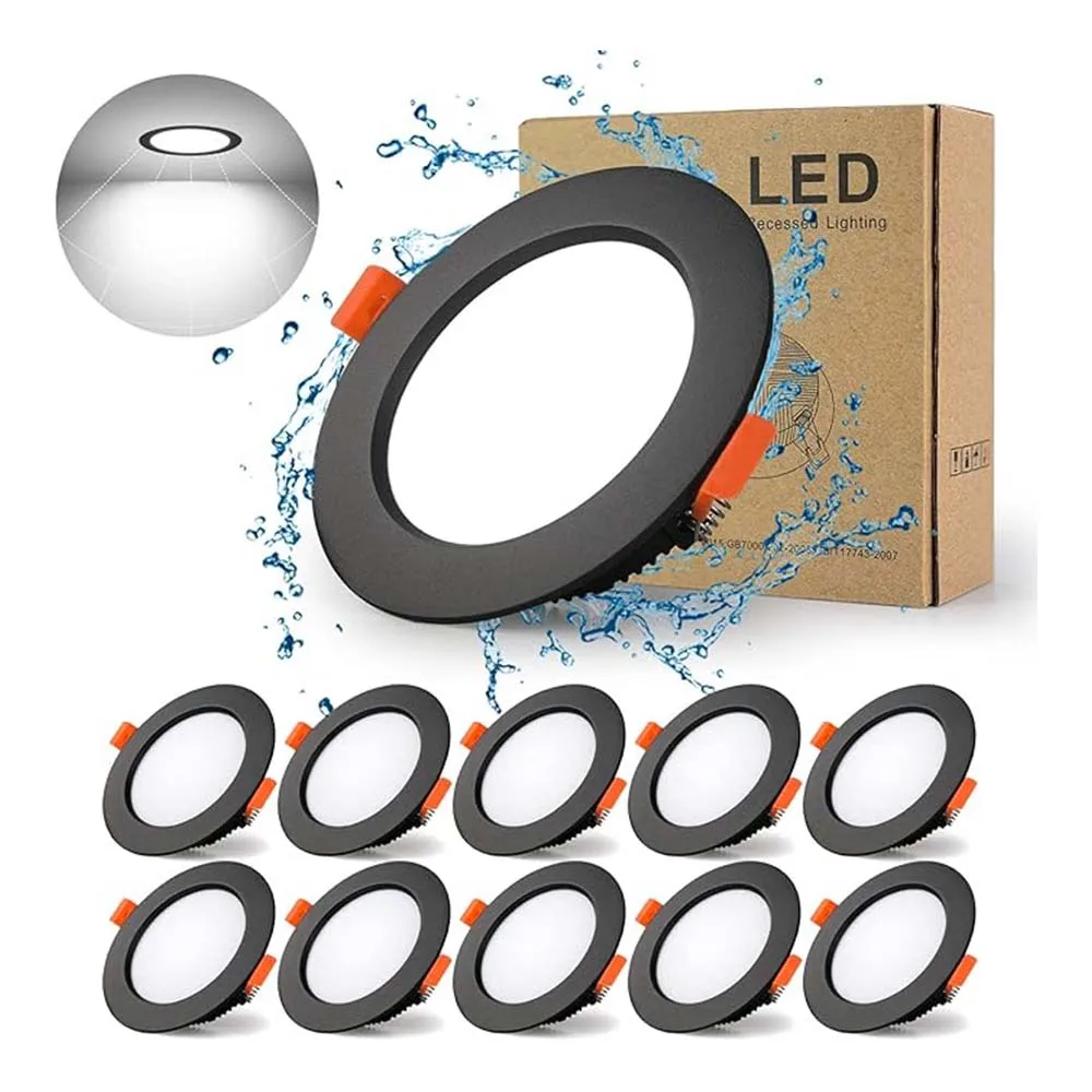 5 luci a tubo LED incorporate, luci a tubo a luce bianca da 9 W, 6000 K, adatte per camere da letto, soggiorni, corridoi e sale da pranzo