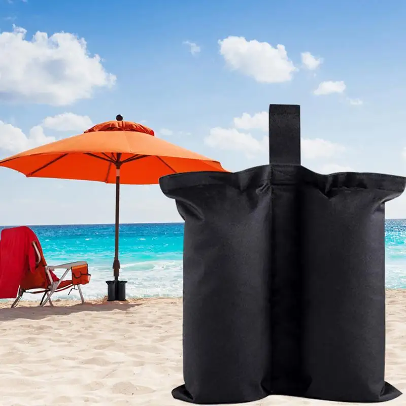 Weight Bags For Canopy Tent 4X Beach Tent Weight Water-resistant Fillable Windproof Stabilizer Reusable For Beach Umbrellas