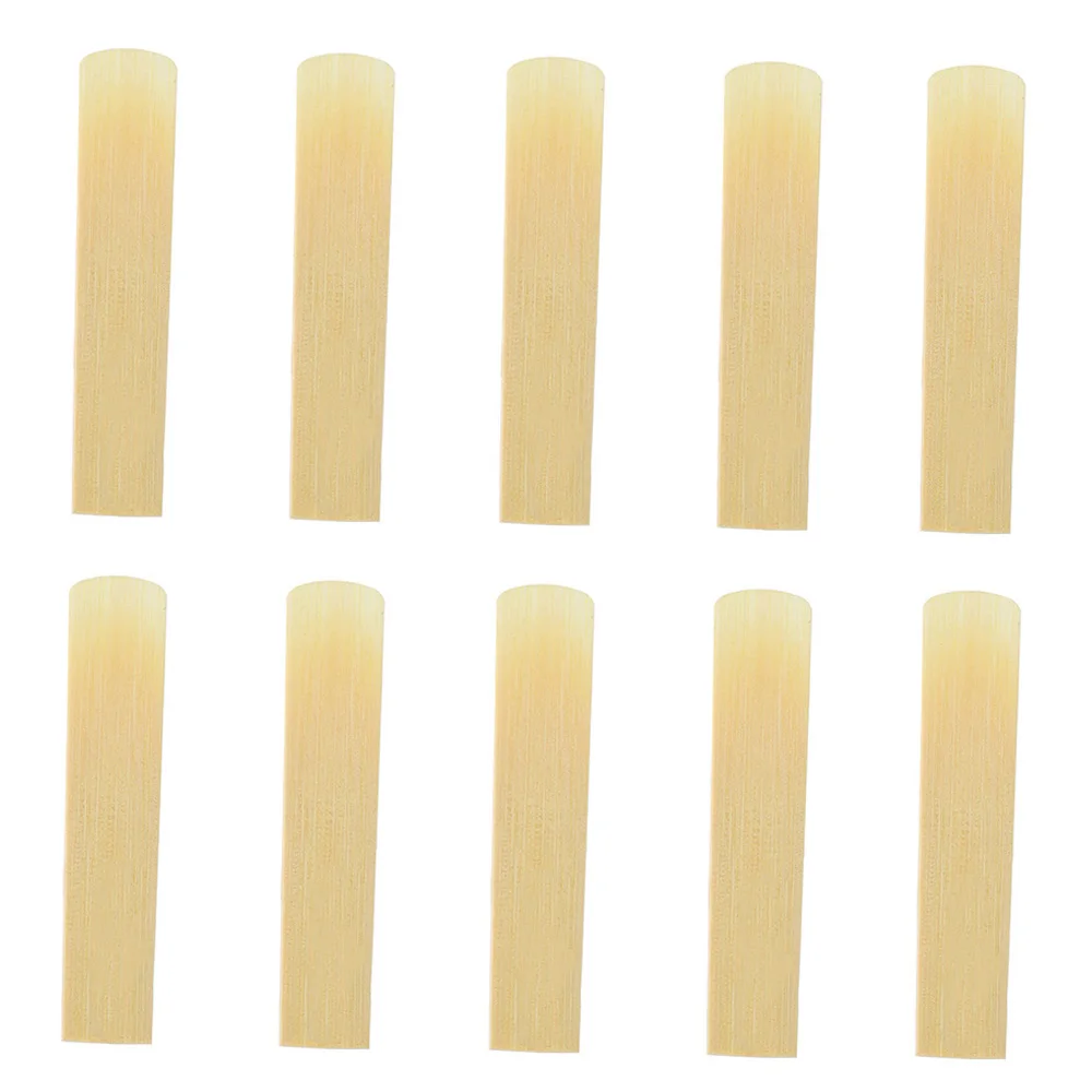 ammoon 10-pack Pieces Strength 2.5/3.0 Bamboo Reeds for Eb Alto Saxophone Sax Accessories