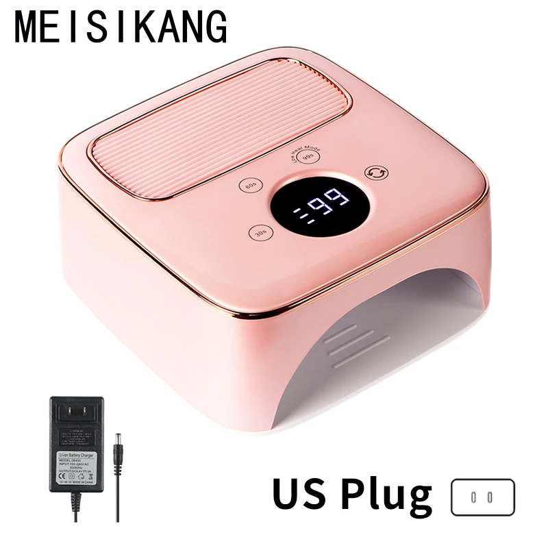 MEISIKANG Power Storage Nagellamp Draadloze Nageldroger LED Nagellamp Professionele Gel Nageldroger Nagellak Krullamp Krachtige Snel drogende Nagellamp Nagellamp Fototherapieapparaat voor alle Gel Nagellakken
