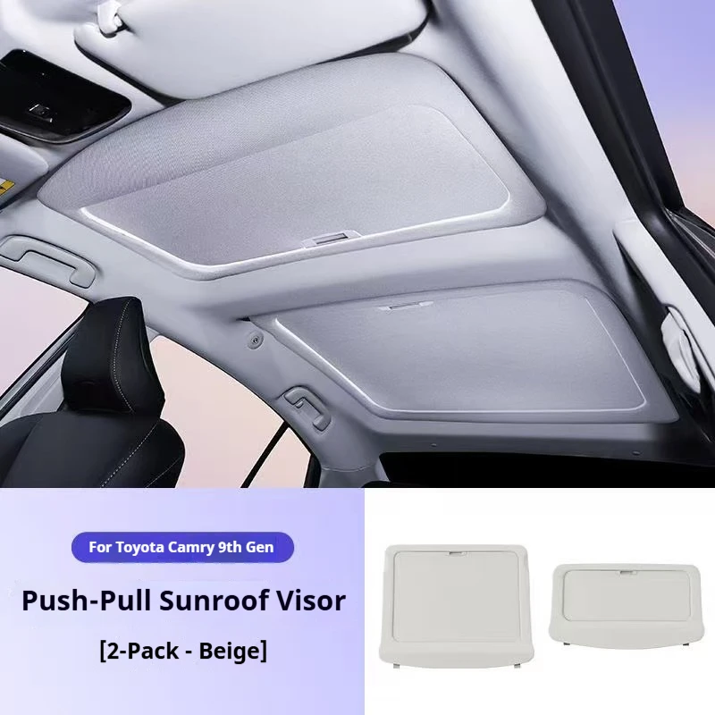 T/oyota Camry Manual Retractable Canopy Panoramic Sunroof with Heat Insulation Sunscreen for Car Sunshade Modification