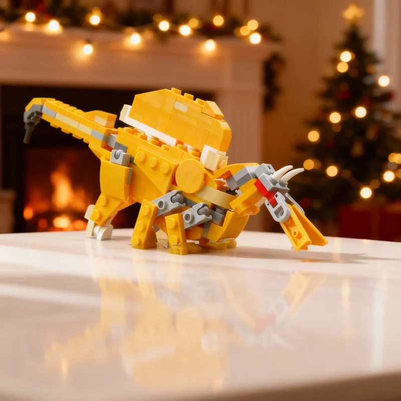124 Piezas MOC Branchback Snapdragon Arbosaurus Creator 3 1, Bloques de Construcción de Modelos, Juguetes de Construcción, Regalos de Navidad, Ladrillos Educativos