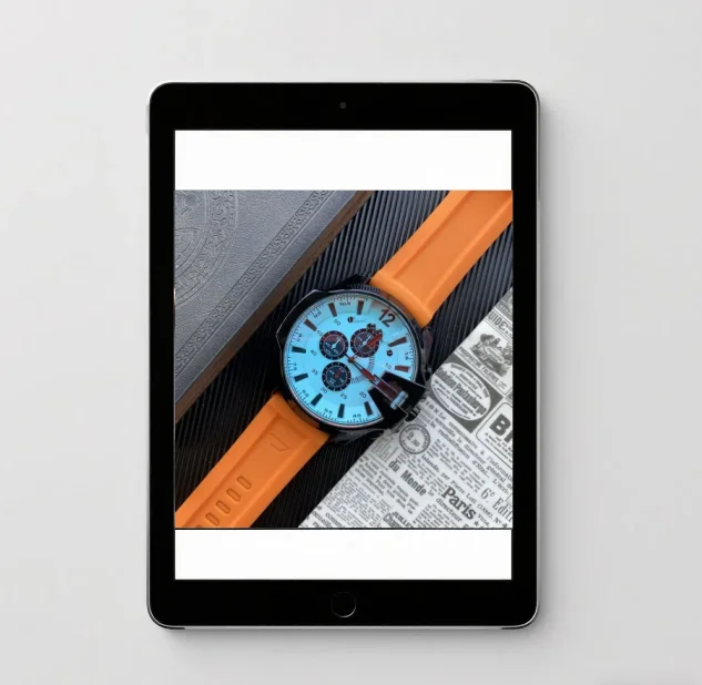 

Unisex Silicone Strap Quartz Watch Calendar Feature Elegant Design Brand Cross-Border Wristwatch for Men and Women