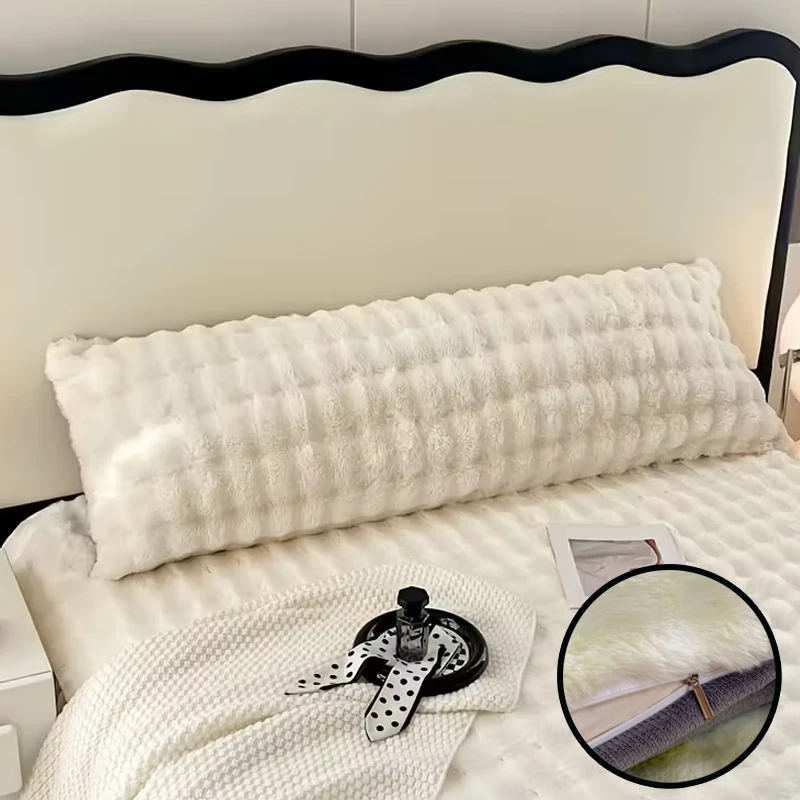 

Сплошной цвет, длинная наволочка, плюшевая декоративная наволочка, супер мягкая роскошная наволочка для зимнего декора кровати, дивана (без основы)