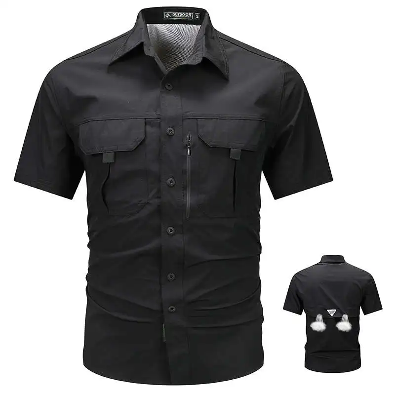 

Multi-ket Workwear ort Sve irt Stand Fit Youthful Sle Breathable Cotton Sun-Protective Treaent Casual irt