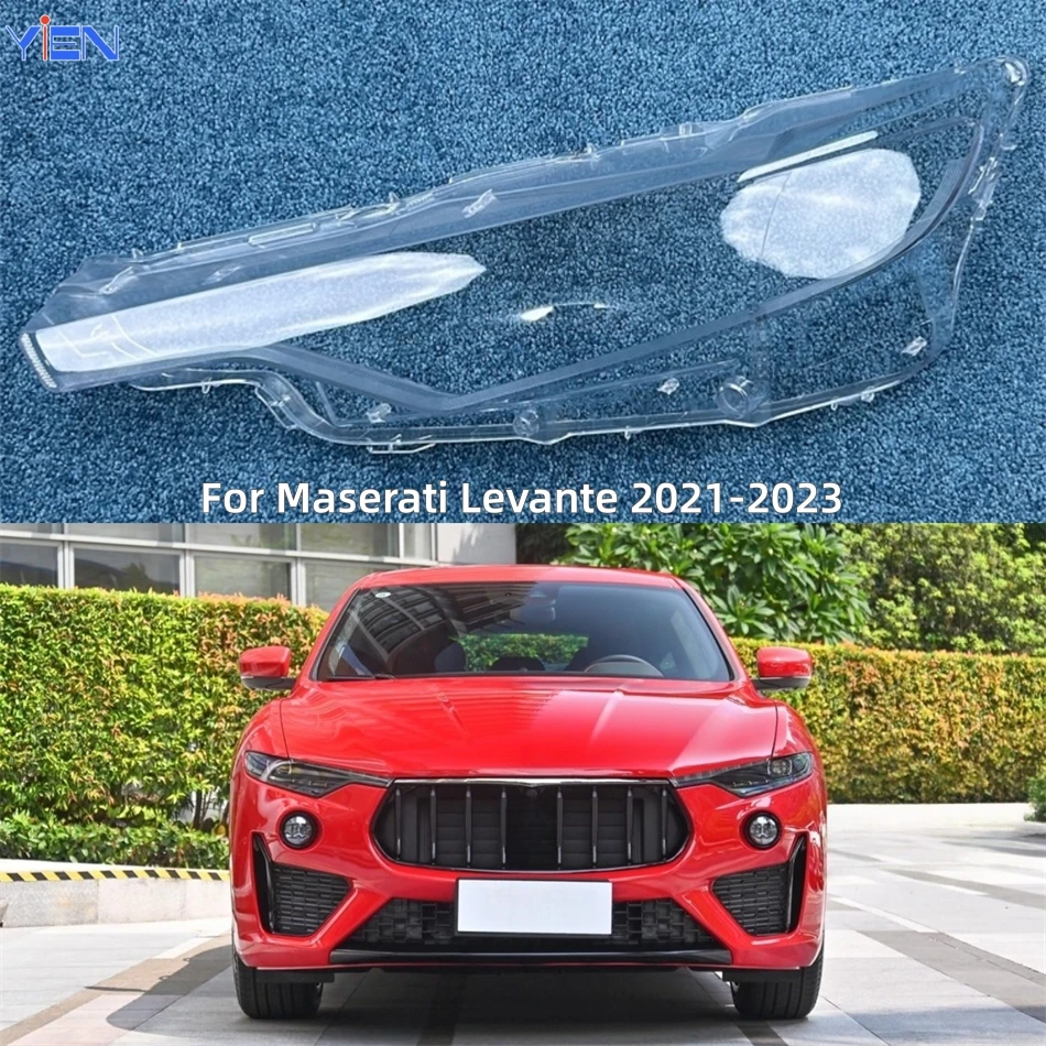 For Maserati Levante 2021 2022 2023 Car Products Polycarbonate High Gloss Fully Transparent Headlight Glass