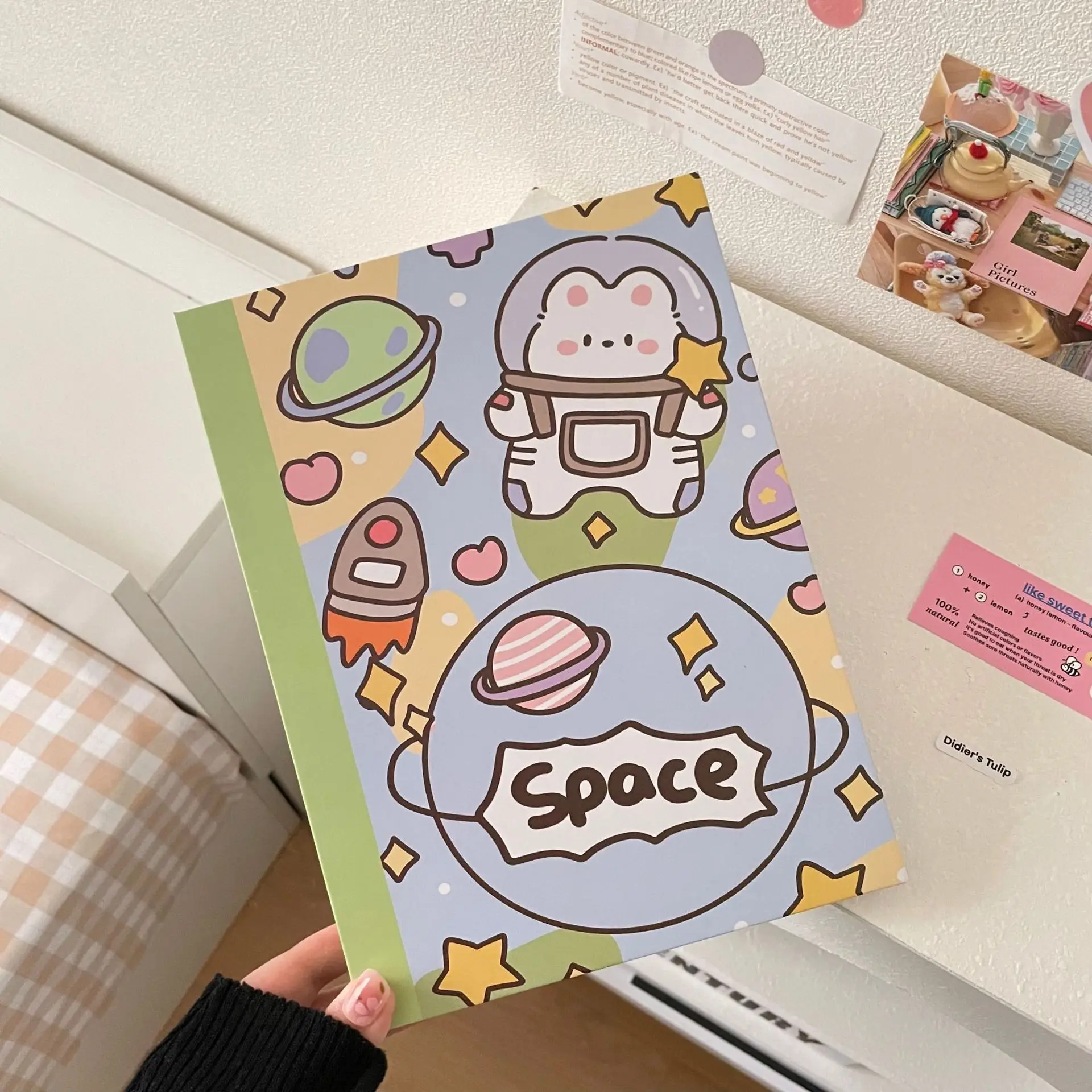 SKYSONIC Neue A5 Binder Sammeln Buch Fotoalbum Agenda Kawaii Gird Cover Postkarten Ring Organizer DIY Minen Lieferanten – Detail 39