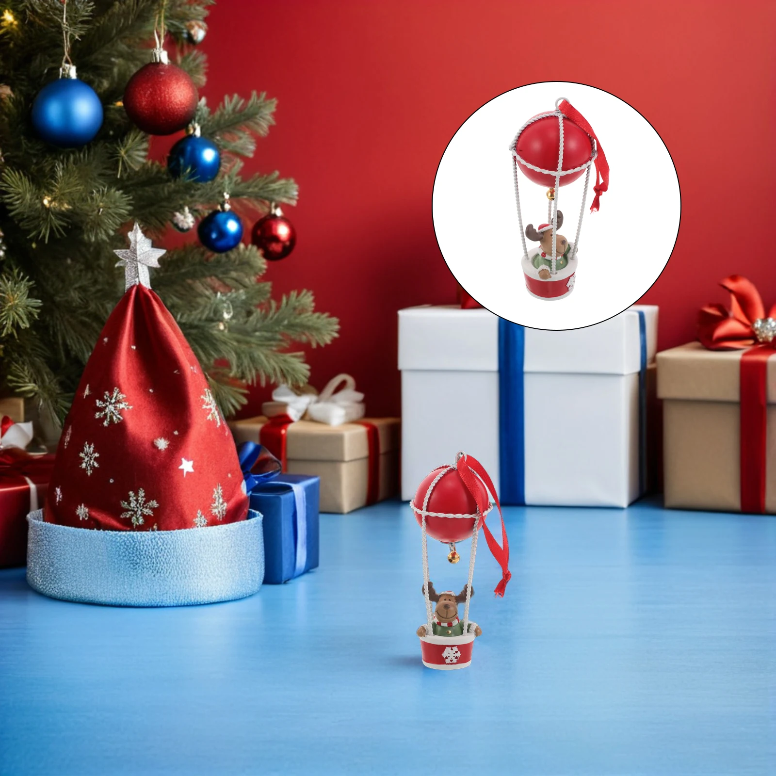 

Xmas Tree Hanging Ornament - Resin Made Christmas Bells with Refined Craftsmanship - Multi-Use Holiday Decor for Present