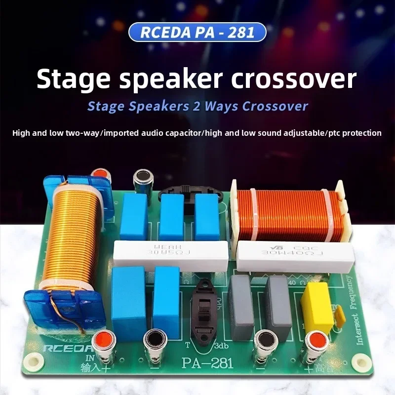 2-Wege 1000W Hochleistungs-Crossover mit Einstellbarer Frequenzteilung für Professionelle Bühnenlautsprecher, HiFi-Klasse Klangfrequenzweiche – Detail 1