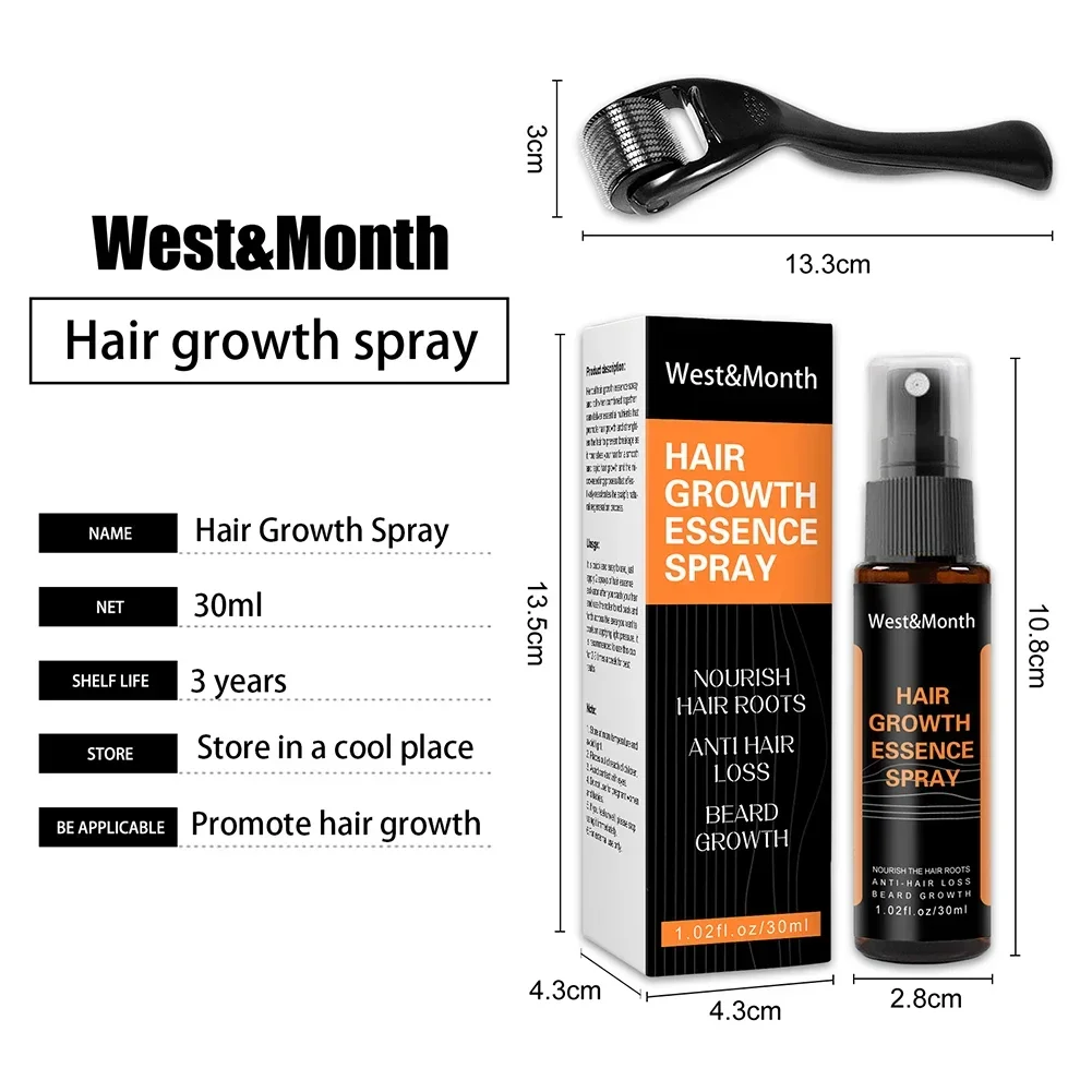 Fast Hair Growth for Men Beard Growth Kit Hair Oil Care Ginger Anti Hair Loss Scalp Treatment Grow Serum Products Beauty Health