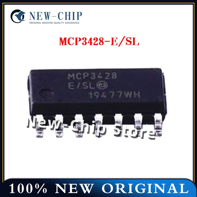 5PCS-100PCS/LOT  MCP3428-E/SL  MCP3428   SOP14  New Original