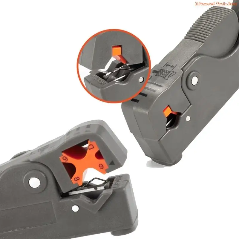 Rotary Coaxial Cable Stripper Cutter Automatic Stripping Pliers Multifunctional W91B