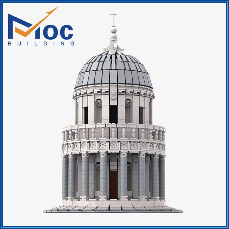 Moc blocos de construção série vista rua icônico templo arquitetura modelo diy montagem tijolos brinquedos criativos coleção presentes natal