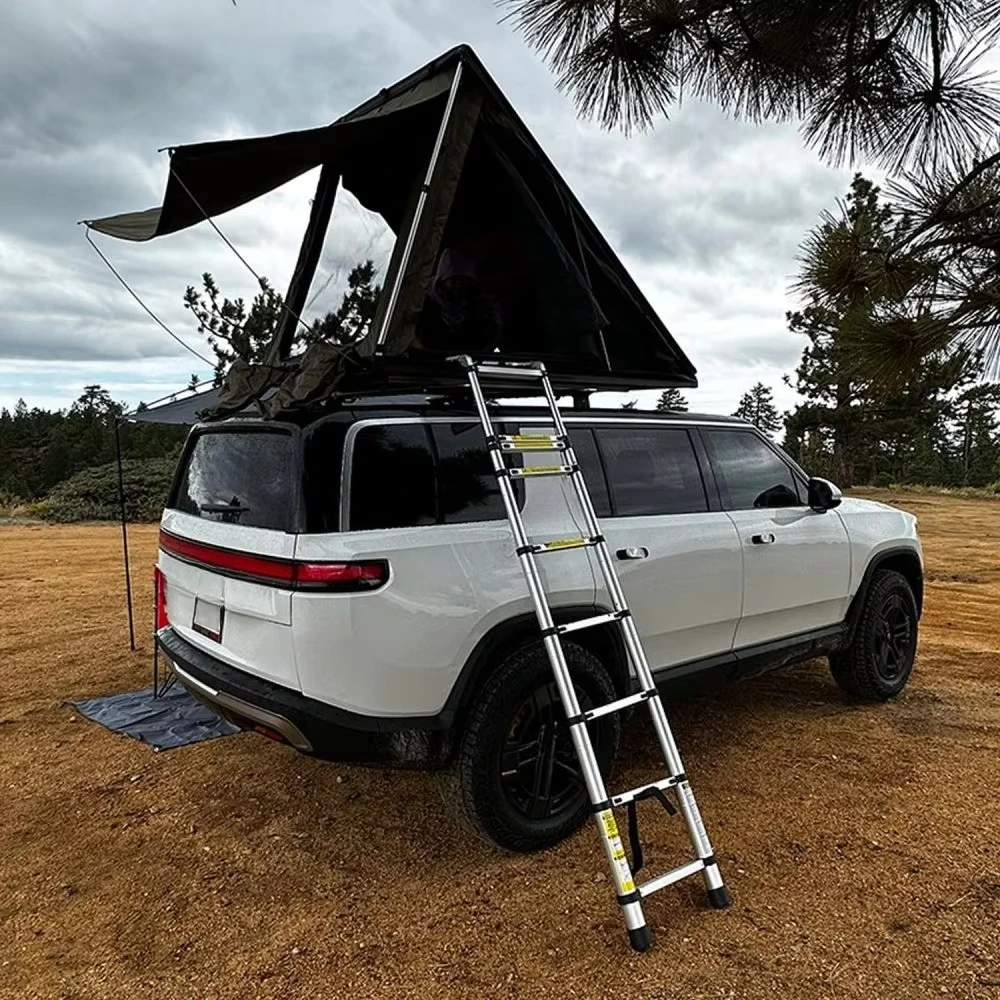 New Arrival Ultralight 2 Person Rooftop Tent All-Weather Waterproof Softshell Car Roof Tent for Pickup Truck SUV with Ladder 2