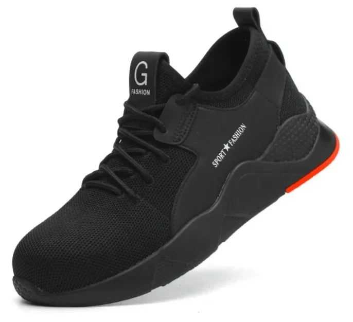 Breathable Anti-smashing Anti-puncture Steel Toe Protection Labor Protection Shoes One Piece Dropshipping