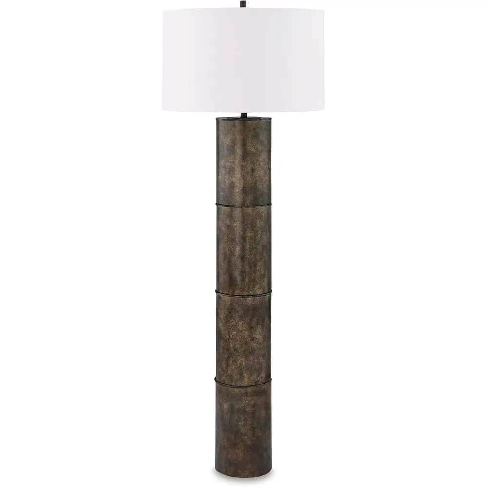 

Современный металлический напольный светильник с 3-позиционным выключателем, коричневый и белый цвета