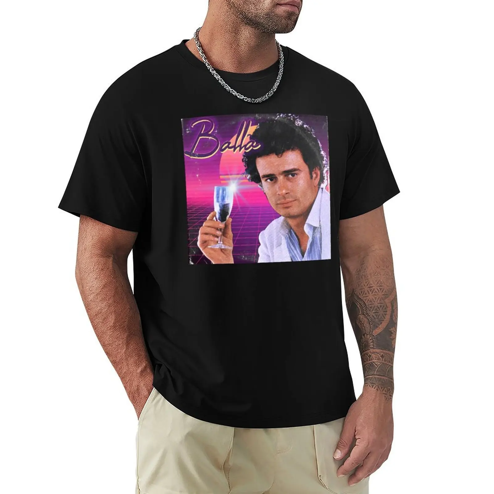 Pino D'Angiò BALLA v a p o r w a v e T-Shirt Lässiges Alltagsoberteil mit kurzen Ärmeln