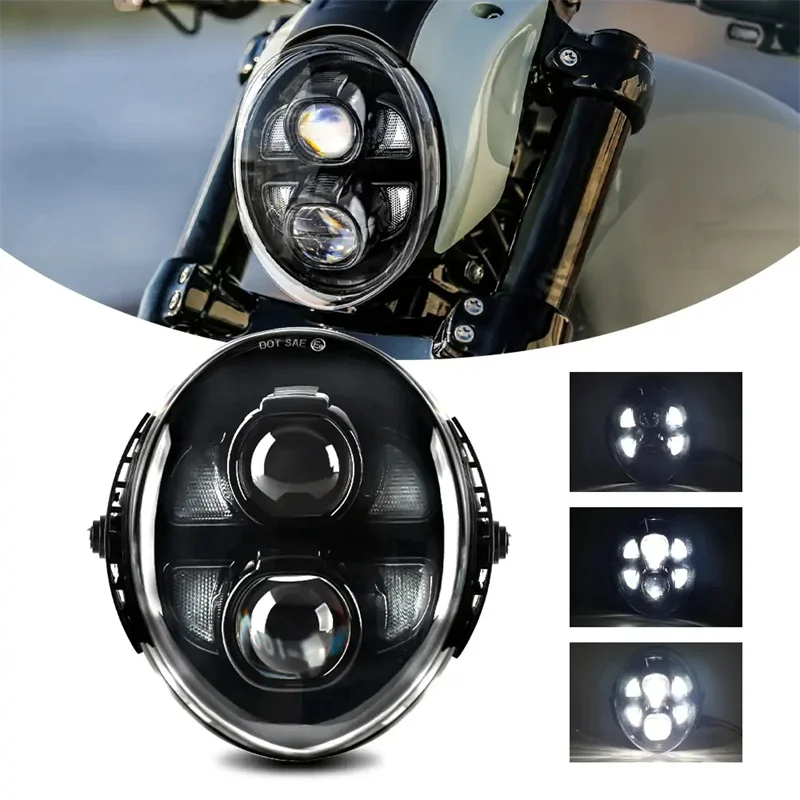 

LED Headlight With High Low Beam Lamp Motorcycle Headlamp for Harley Davidson VRod V-Rod VRSC VRSCA VRSCB VRSCF VRSCAW 2002-2017