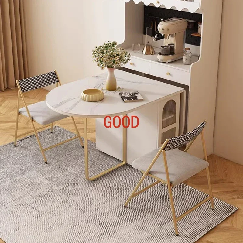 Legs Metal Luxury Dining Table Oval Gold Metal Black Dining Table Nordic Minimalist Muebles Para El Hogar Kitchen Furniture