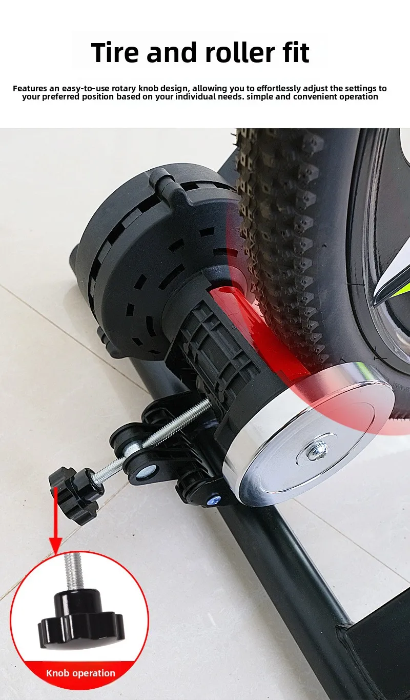 Wire‑Controlled Smart Bicycle Trainer, Magnetic Resistance Indoor Fitness Training Stand For Mountain & Road Bike