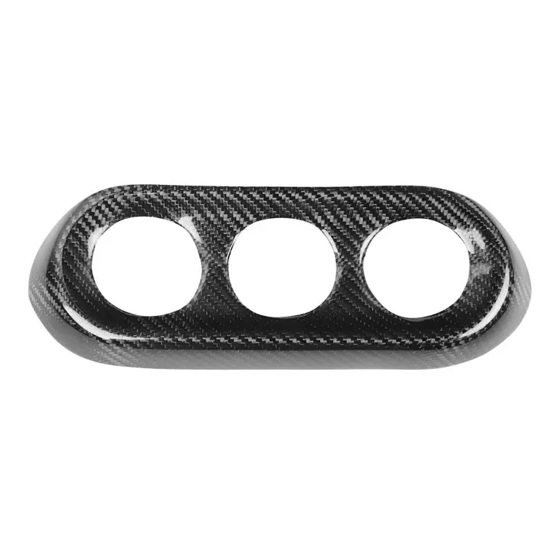 A99F-AC Panel Gauge Pod Cover Trim Frame Carbon Fiber For Lancer EVO X 10 2008-2015 Car Console Dashboard Pointer