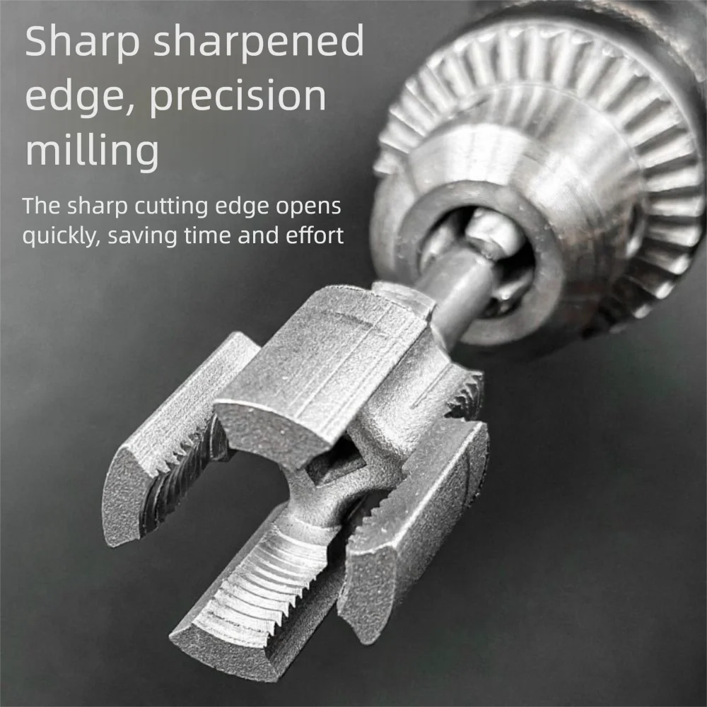 4/6 Points Water Pipe Thread Opener Universal Waterpipe Tapping Tool Pvc Water Pipe Internal Thread Opener