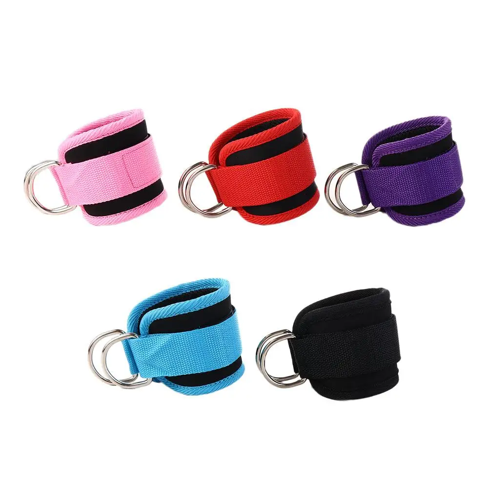 Buckle Resistance Ankle Straps Legs Strength Leg Strength Trainer Gym Workouts Double D-Ring Ankle Cuffs Cable Ankle Straps