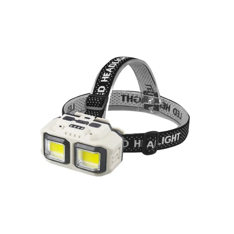 Outdoor Multifunctional Strong Bald Head Light, Home USB Charging Portable Head Mounted Light, Cycling Maintenance Warning Light