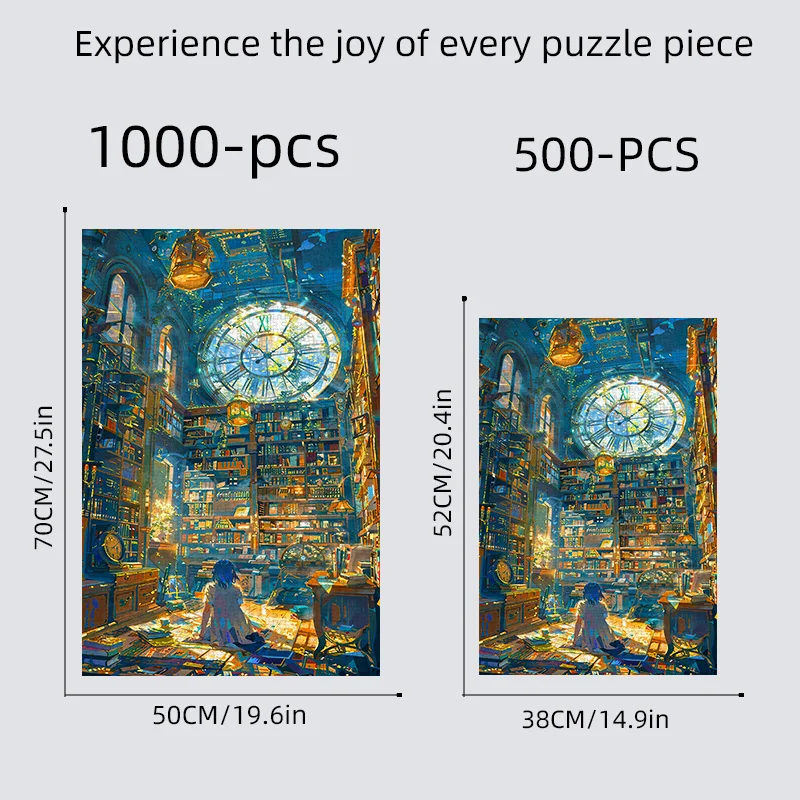 تتميز أحجية المكتبة العملاقة المكونة من 1000/500 قطعة بقراءة فتاة في أشعة الشمس اللامعة، مثالية لعشاق الأعمال اليدوية. إنه Inter #2