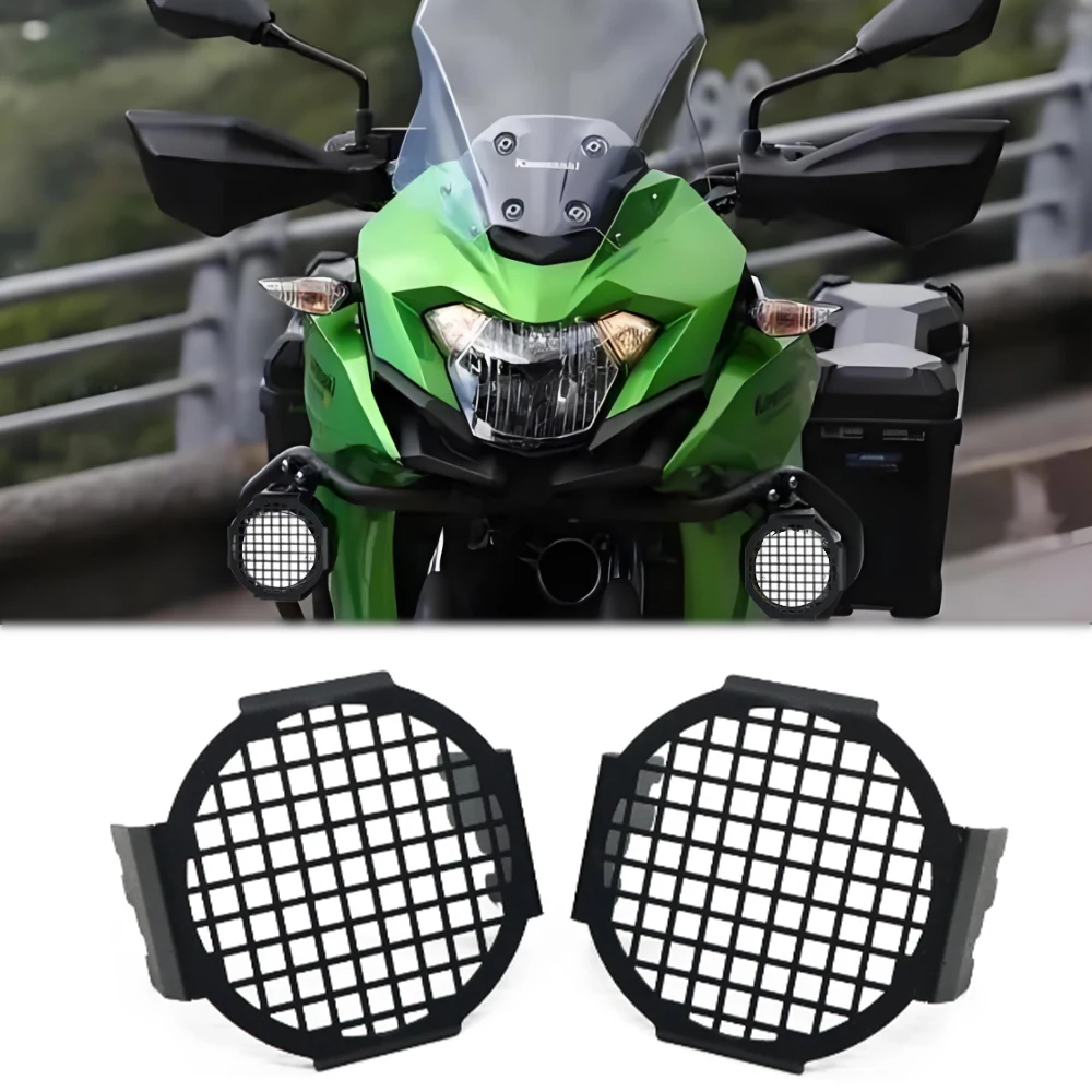 FOR KAWASAKI VERSYS X300 Motorcycle Stainless Steel Spotlight Auxiliary Light Led Guard Protective Cover